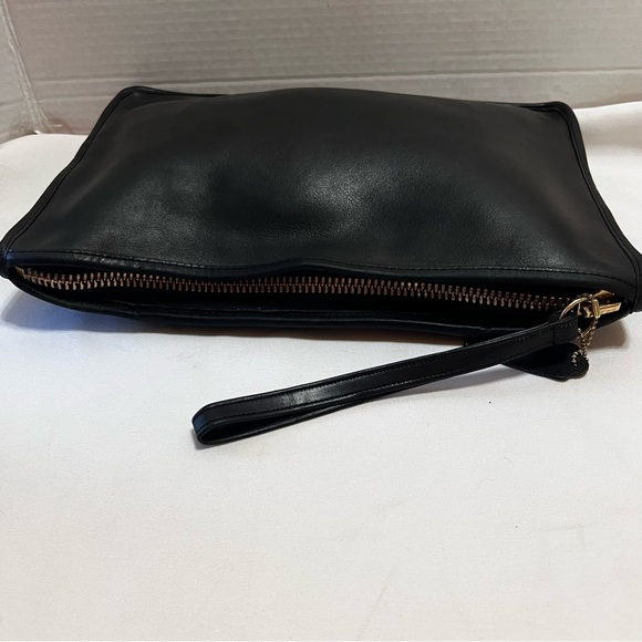 Coach Vintage 5949 File Clutch Bag- Made in New York City, USA - Black Leather - Picture 5 of 12